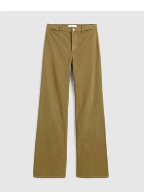 Madewell Olive Green Khaki Wide-Leg Pants NX590 Brand New 28